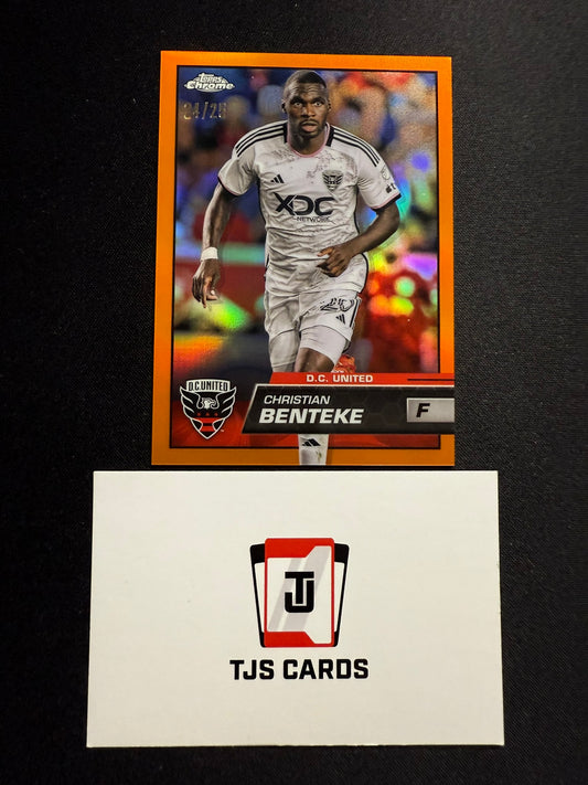 Christian Benteke - Orange Image Variation /25 - TOPPS Chrome MLS 2023