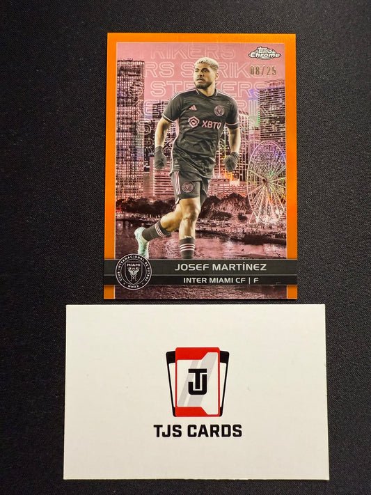 Josef Martinez - Orange Big City Strikers /25 - TOPPS Chrome MLS 2023