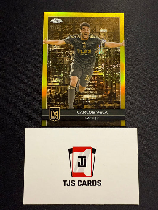 Carlos Vela - Gold Big City Strikers /50 - TOPPS Chrome MLS 2023