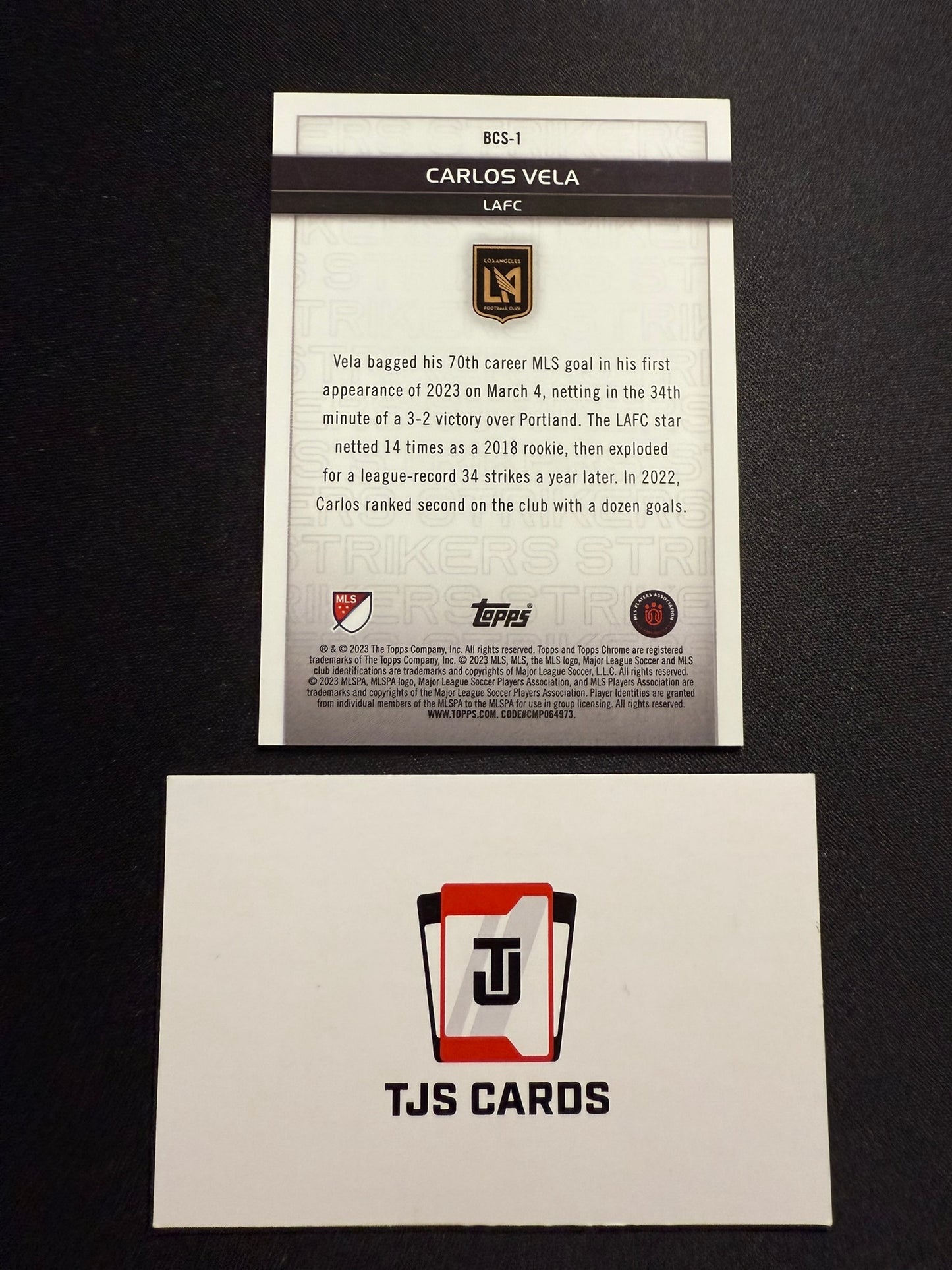 Carlos Vela - Gold Big City Strikers /50 - TOPPS Chrome MLS 2023