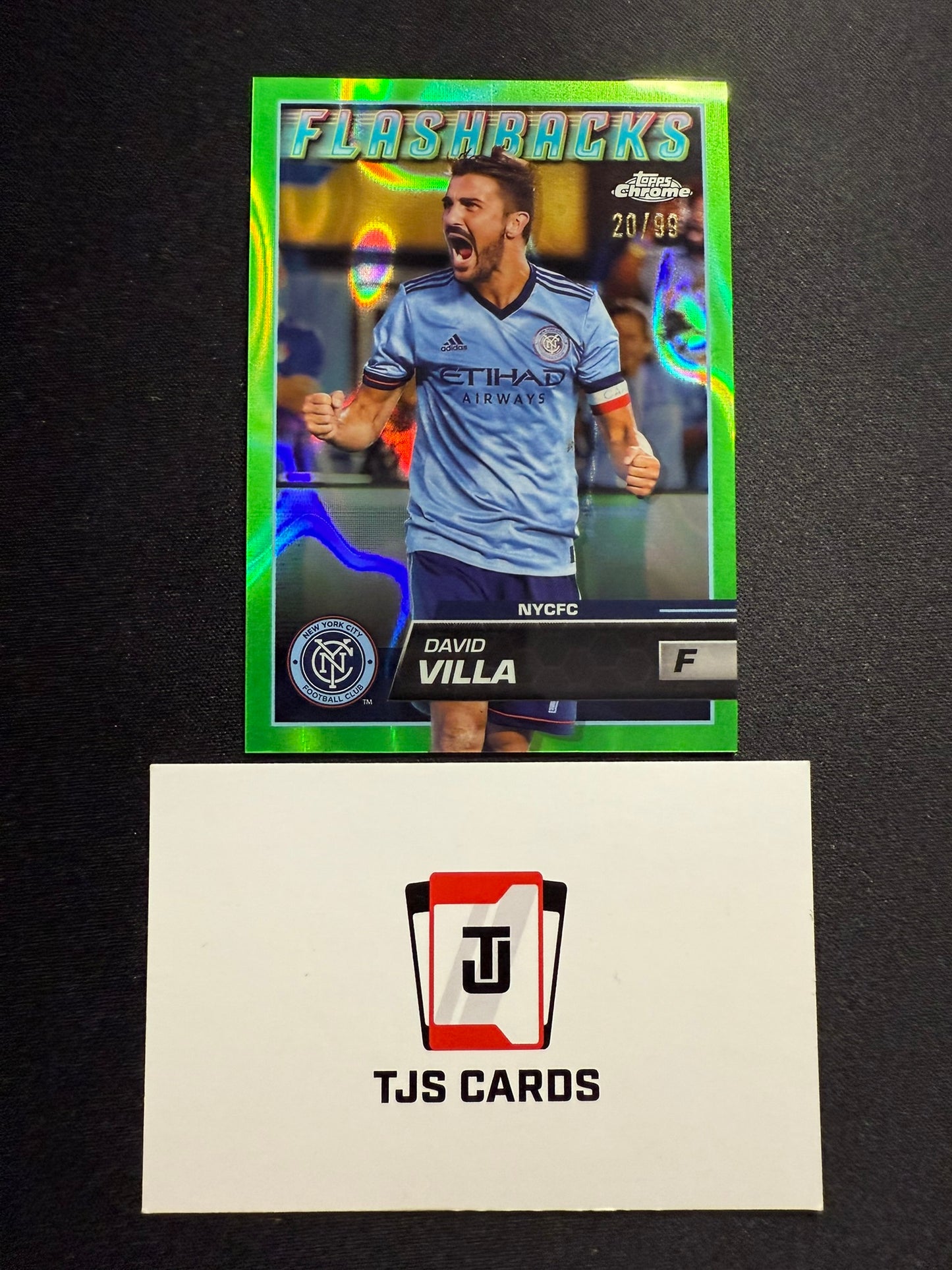 David Villa - Green Lava /99 - TOPPS Chrome MLS 2023