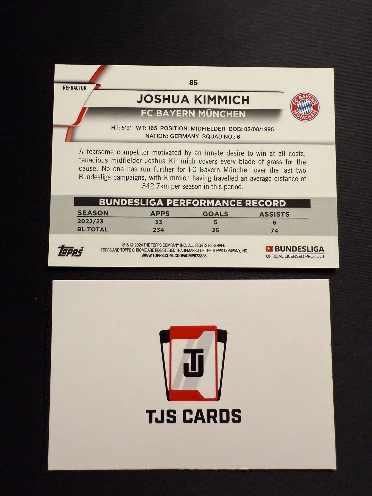 Joshua Kimmich - /60 - TOPPS Chrome Bundesliga 2023/24