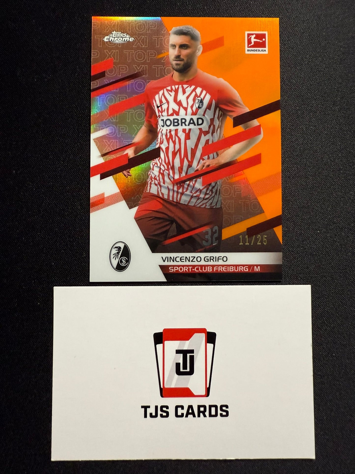 Vincenzo Grifo - Orange TOP XI /25 - TOPPS Chrome Bundesliga 2023/24