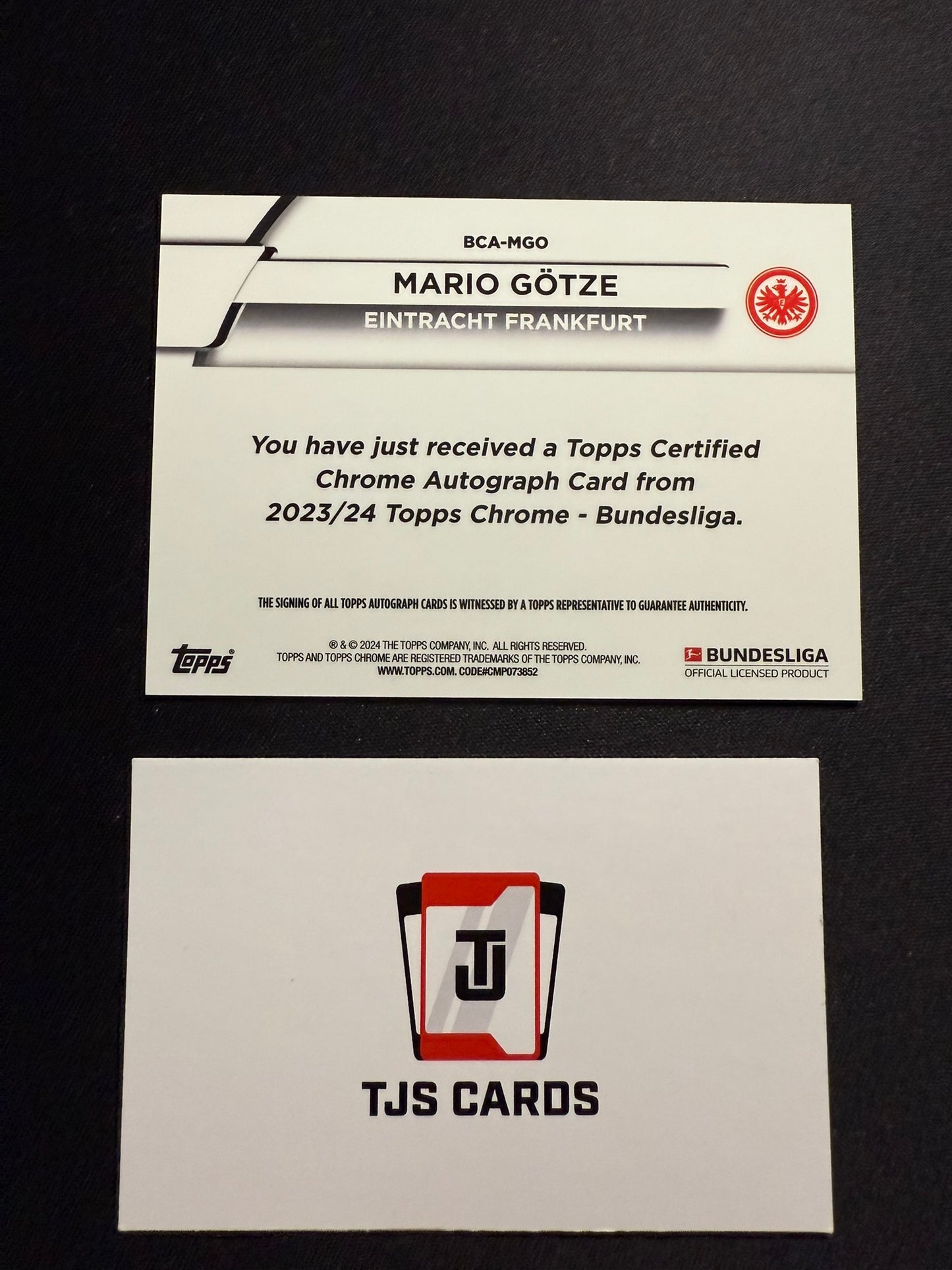 Mario Gotze - Auto - TOPPS Chrome Bundesliga 2023/24