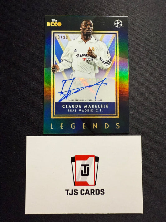 Claude Makelele - Legends Auto /99 - TOPPS Deco 2023/24
