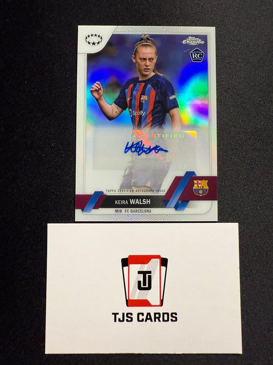 Keira Walsh - Rookie Auto - TOPPS Chrome UWCL 2022/23