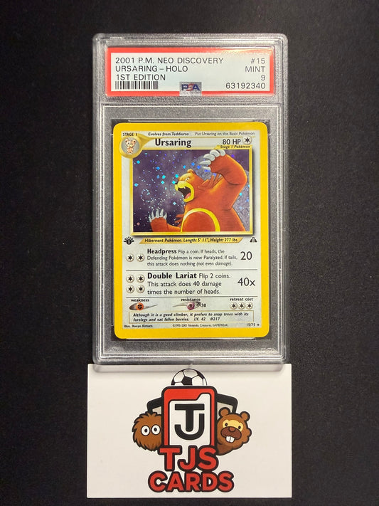 Ursaring - PSA 9 - Holo 1st Edition Neo Discovery 15/75 - Pokemon