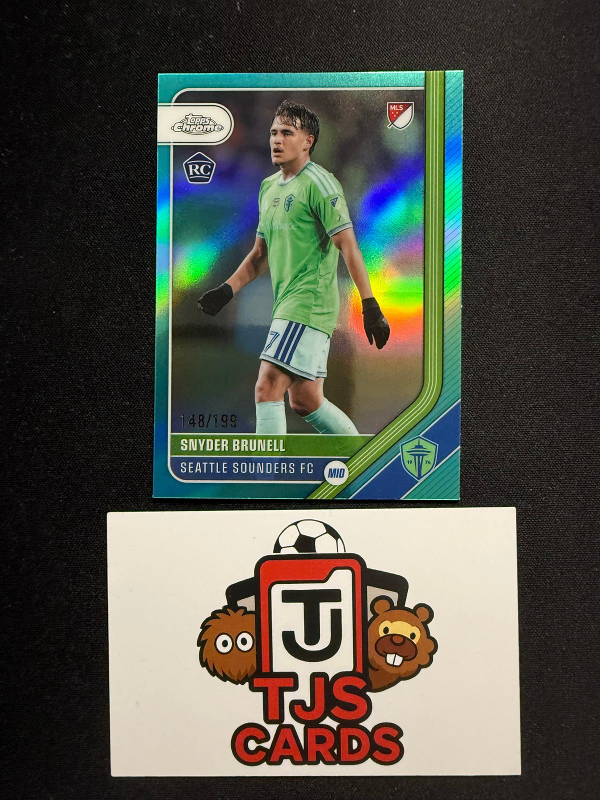 Snyder Brunell - Rookie Aqua /199 - TOPPS Chrome MLS 2026