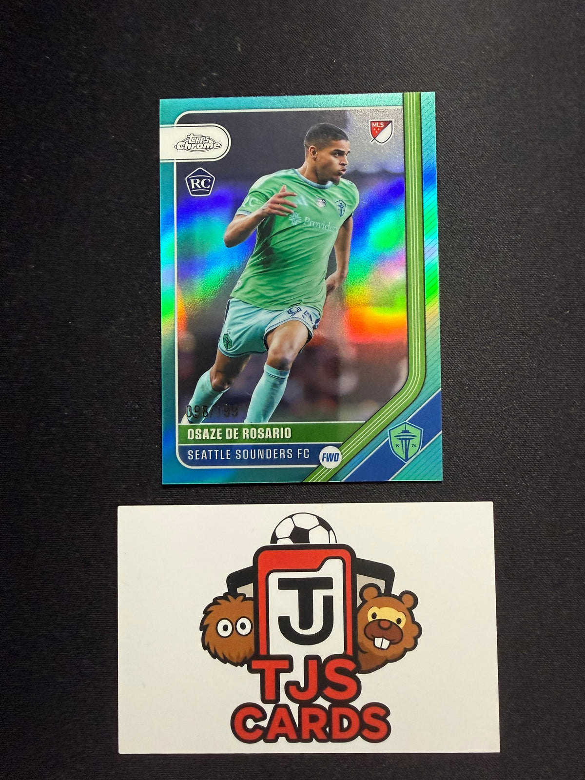 Osaze De Rosario - Rookie Aqua /199 - TOPPS Chrome MLS 2026