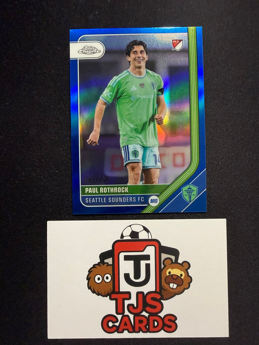 Paul Rothrock - Blue /150 - TOPPS Chrome MLS 2026