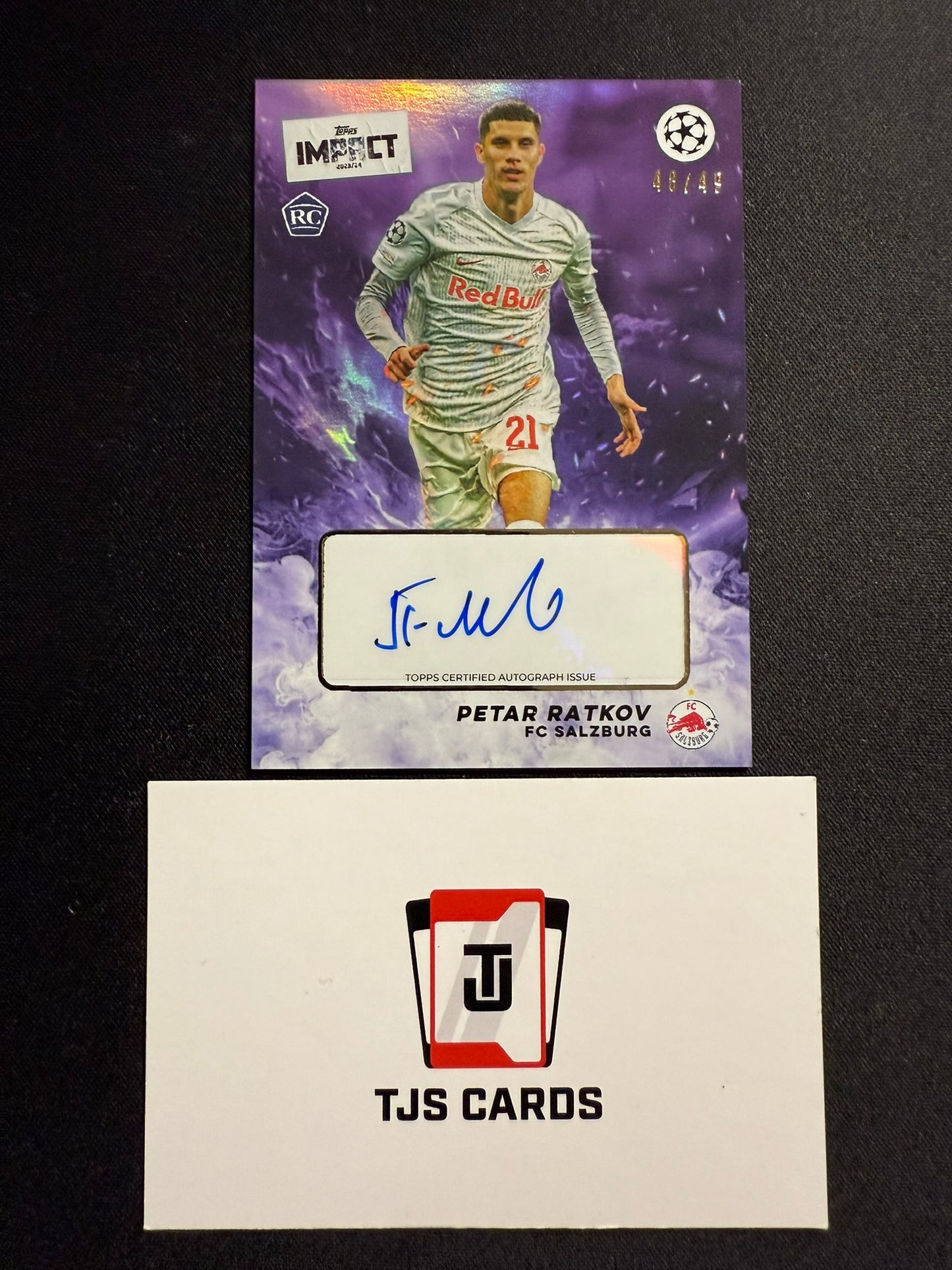 Petar Ratkov - Rookie Purple Auto /49 - TOPPS Impact 2023/24