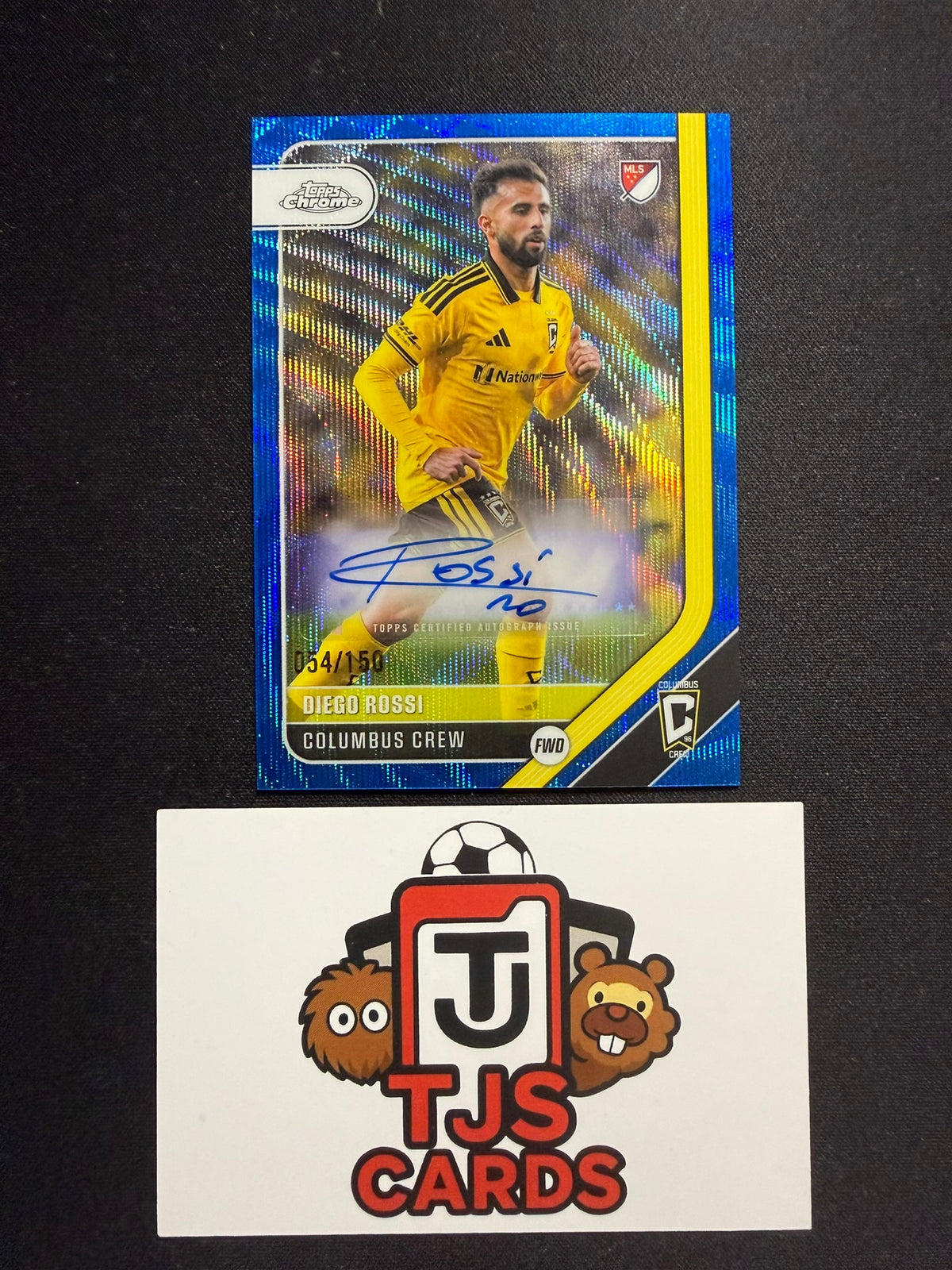 Diego Rossi - Blue Wave Auto /150 - TOPPS Chrome MLS 2026