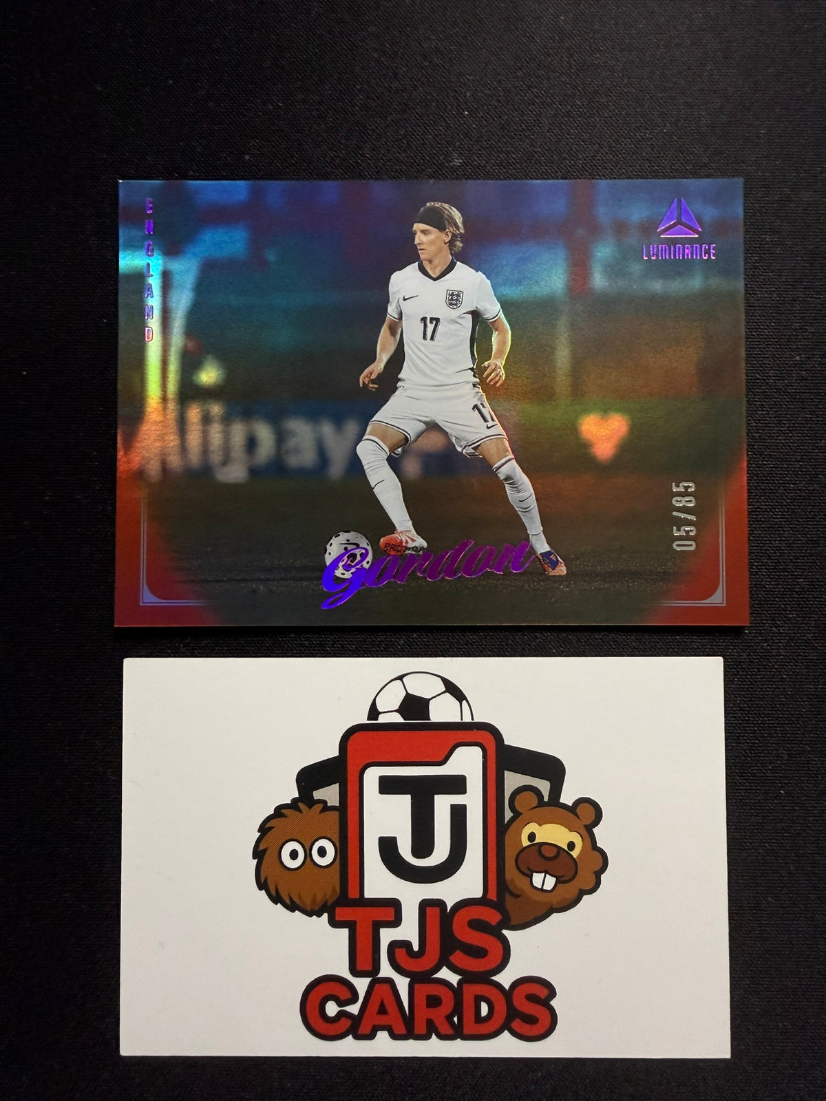 Anthony Gordon - Pink /85 - Panini Luminance England 2026