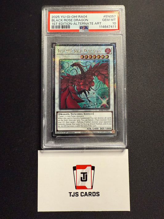 Black Rose Dragon - PSA 10 - Quarter Century Secret Rare RA04-EN057 - YuGiOh