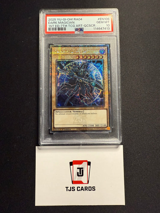 Dark Magician (7) - PSA 10 - Quarter Century Secret Rare RA04-EN106 - YuGiOh
