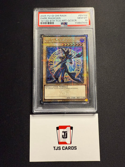 Dark Magician (8) - PSA 10 - Quarter Century Secret Rare RA04-EN106 - YuGiOh