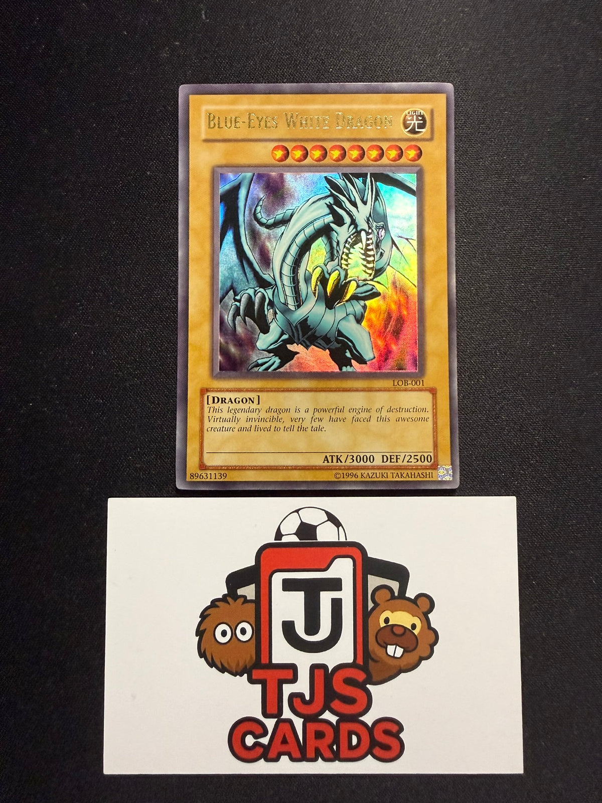 Blue-Eyes White Dragon - Ultra Rare LOB-001 - MP - YuGiOh