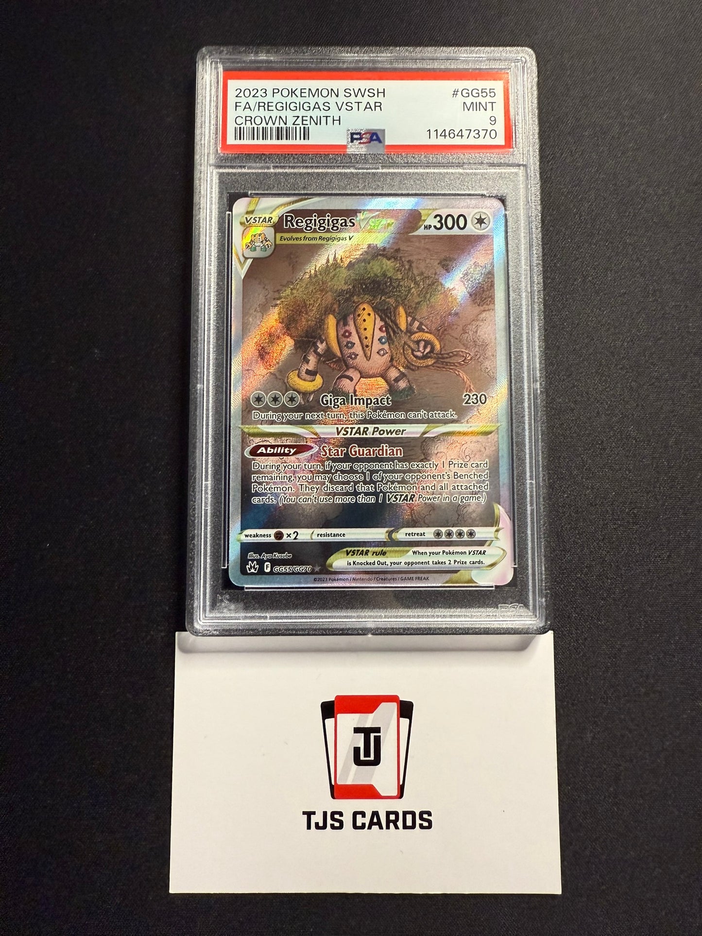 Regigigas VSTAR - PSA 9 - Crown Zenith GG55/GG70 - Pokemon