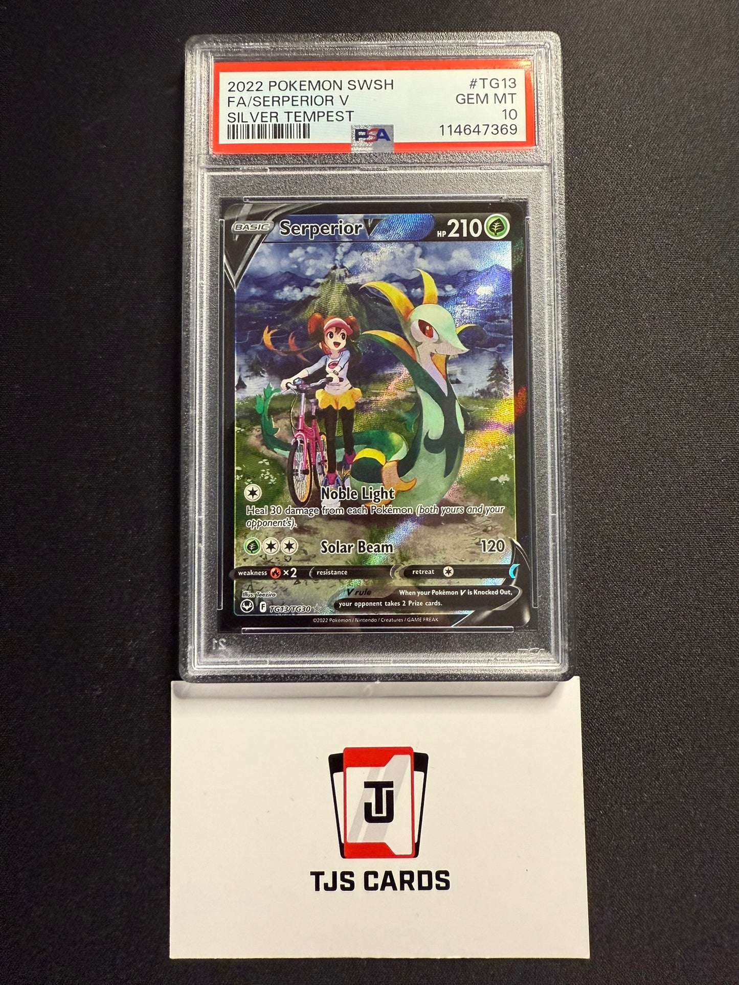 Serperior V - PSA 10 - Silver Tempest TG13/TG30 - Pokemon