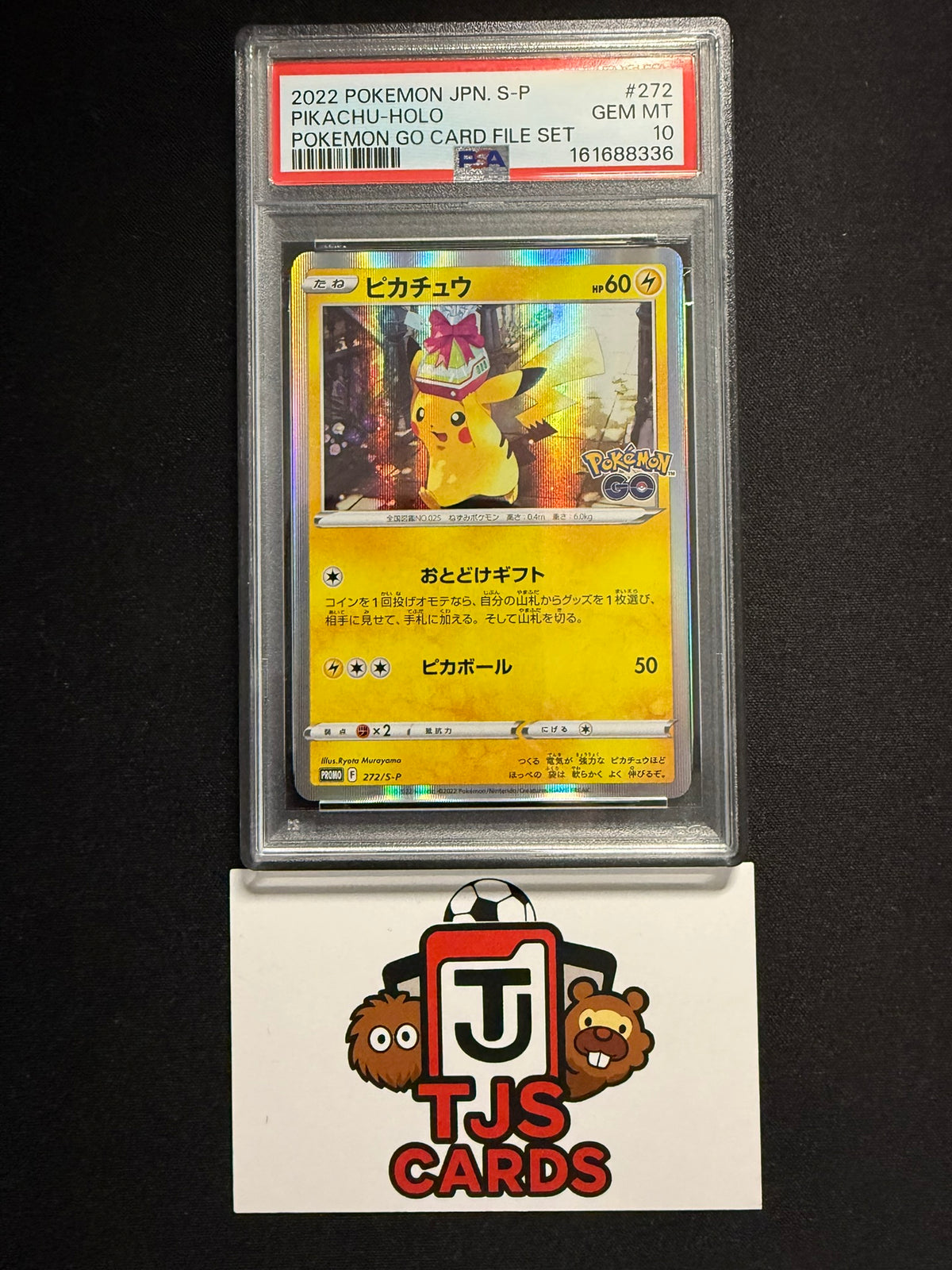 Pikachu - PSA 10 - 272/S-P Promo Pokemon GO Card File Set - Pokemon