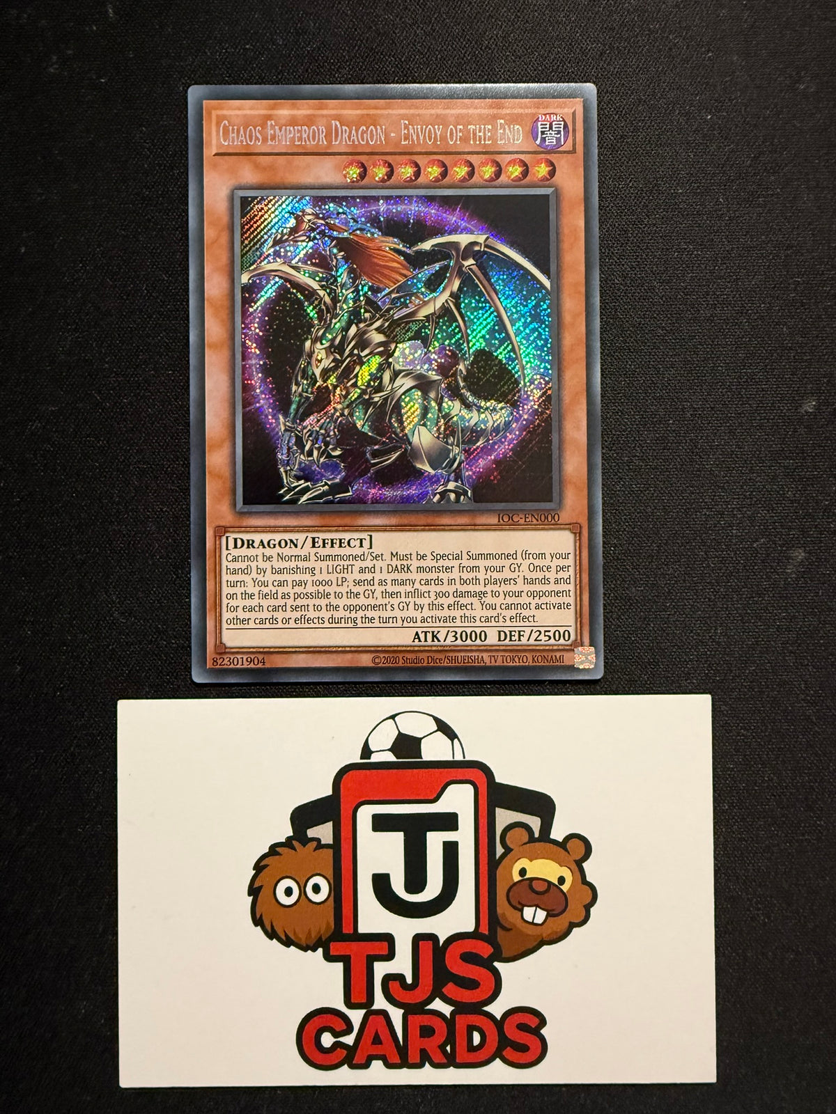 Chaos Emperor Dragon - Envoy Of The End - Secret Rare IOC-EN000 (20th) - YuGiOh