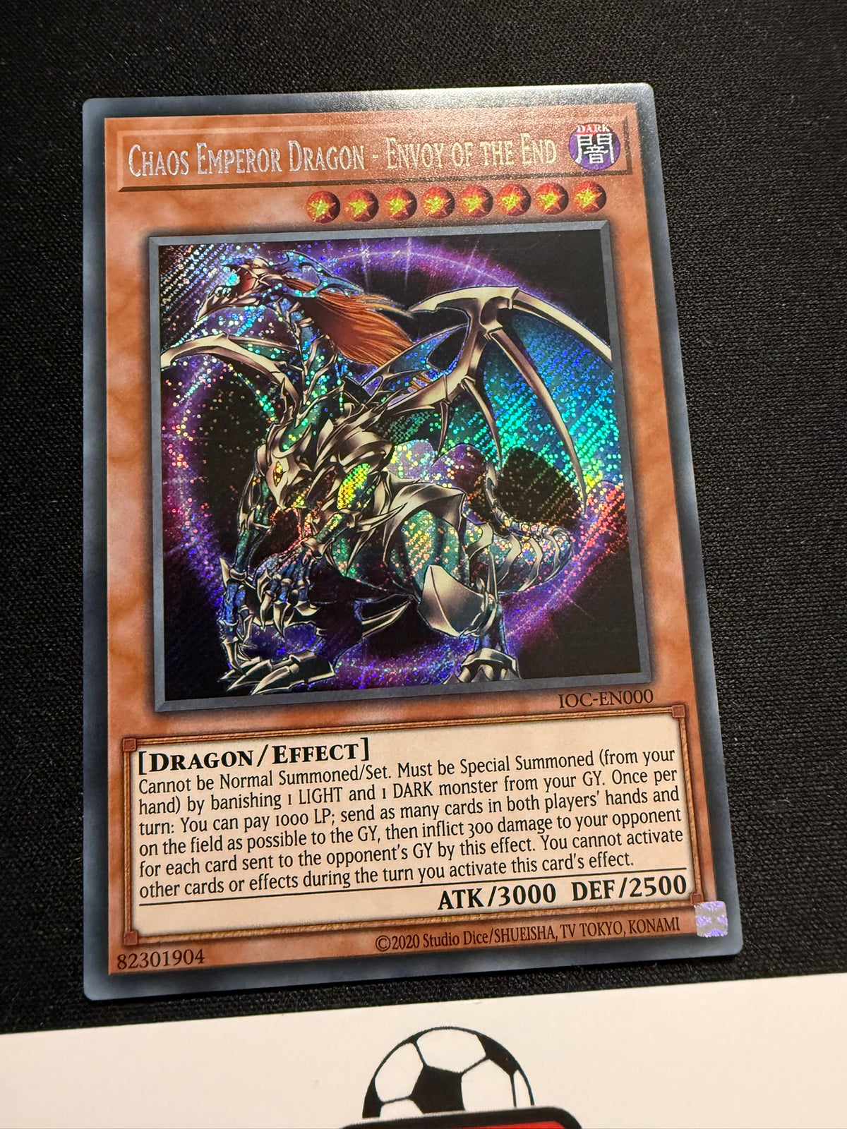 Chaos Emperor Dragon - Envoy Of The End - Secret Rare IOC-EN000 (20th) - YuGiOh