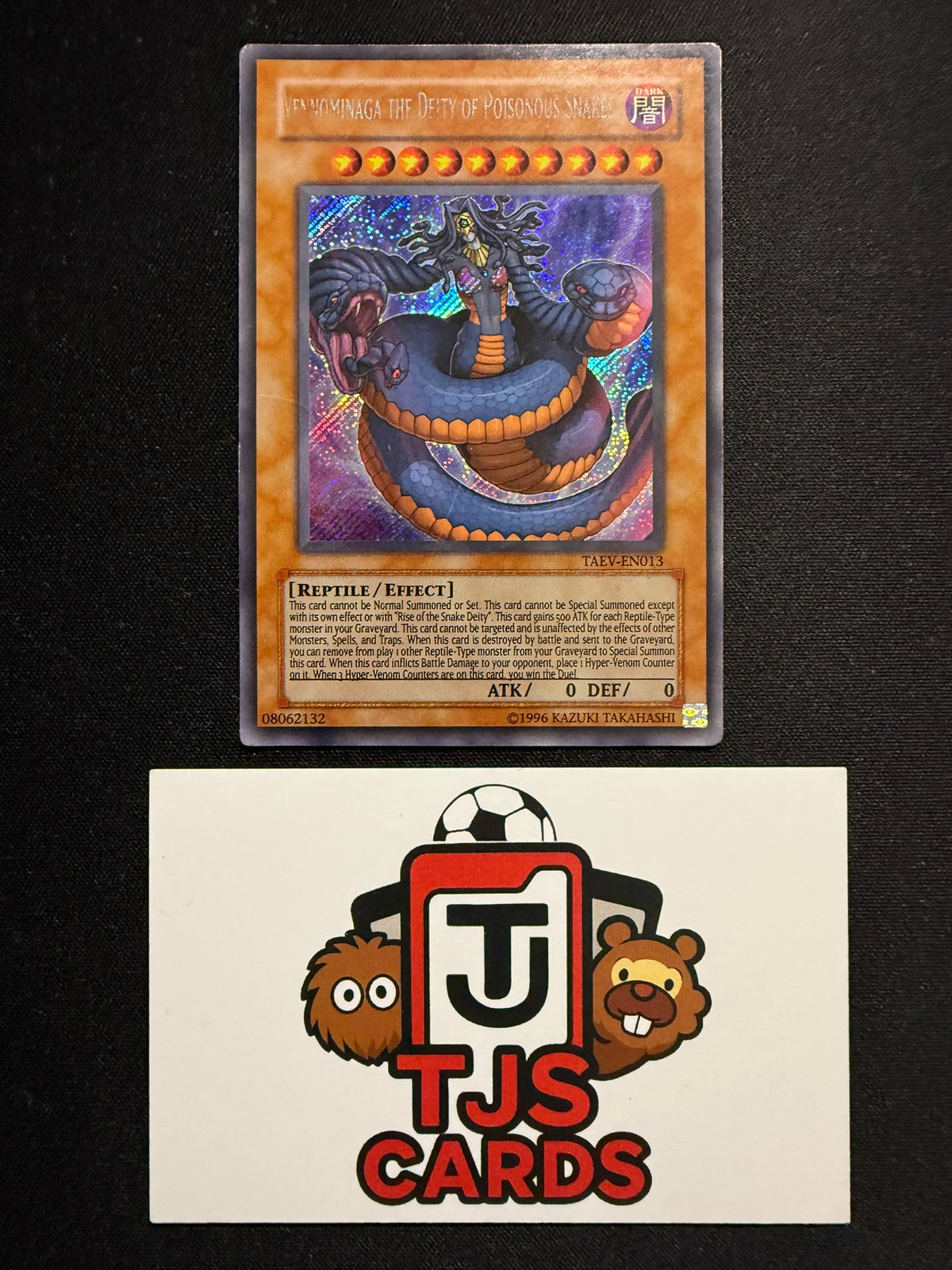 Vennominaga The Deity Of Poisonous Snakes - Secret Rare TAEV-EN013 - HP - YuGiOh