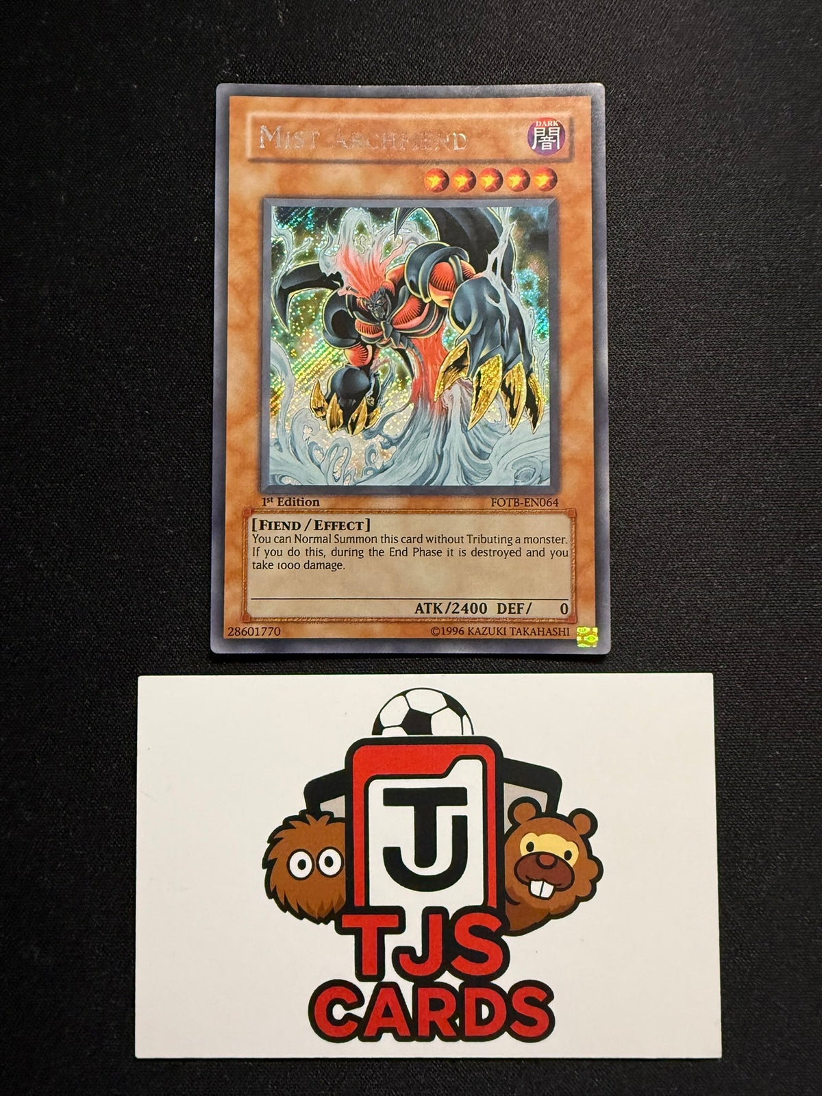 Mist Archfiend - Secret Rare 1st Edition FOTB-EN064 - MP - YuGiOh