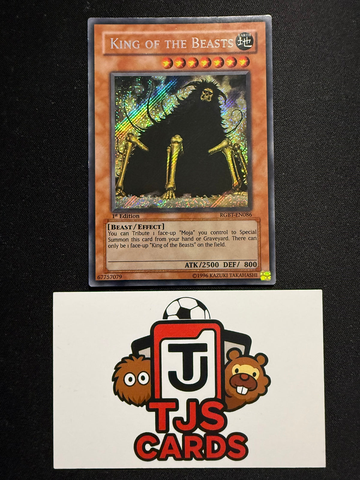 King Of The Beasts - Secret Rare 1st Edition RGBT-EN086 - MP - YuGiOh