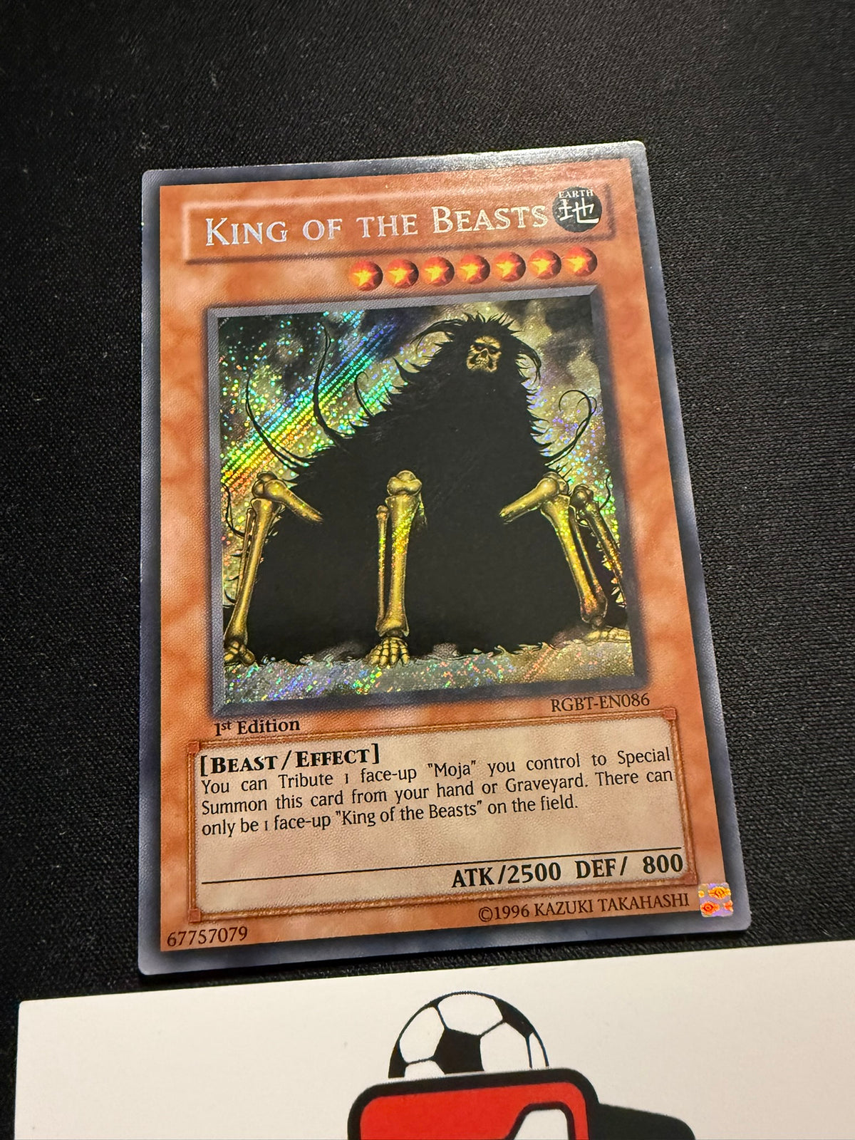 King Of The Beasts - Secret Rare 1st Edition RGBT-EN086 - MP - YuGiOh