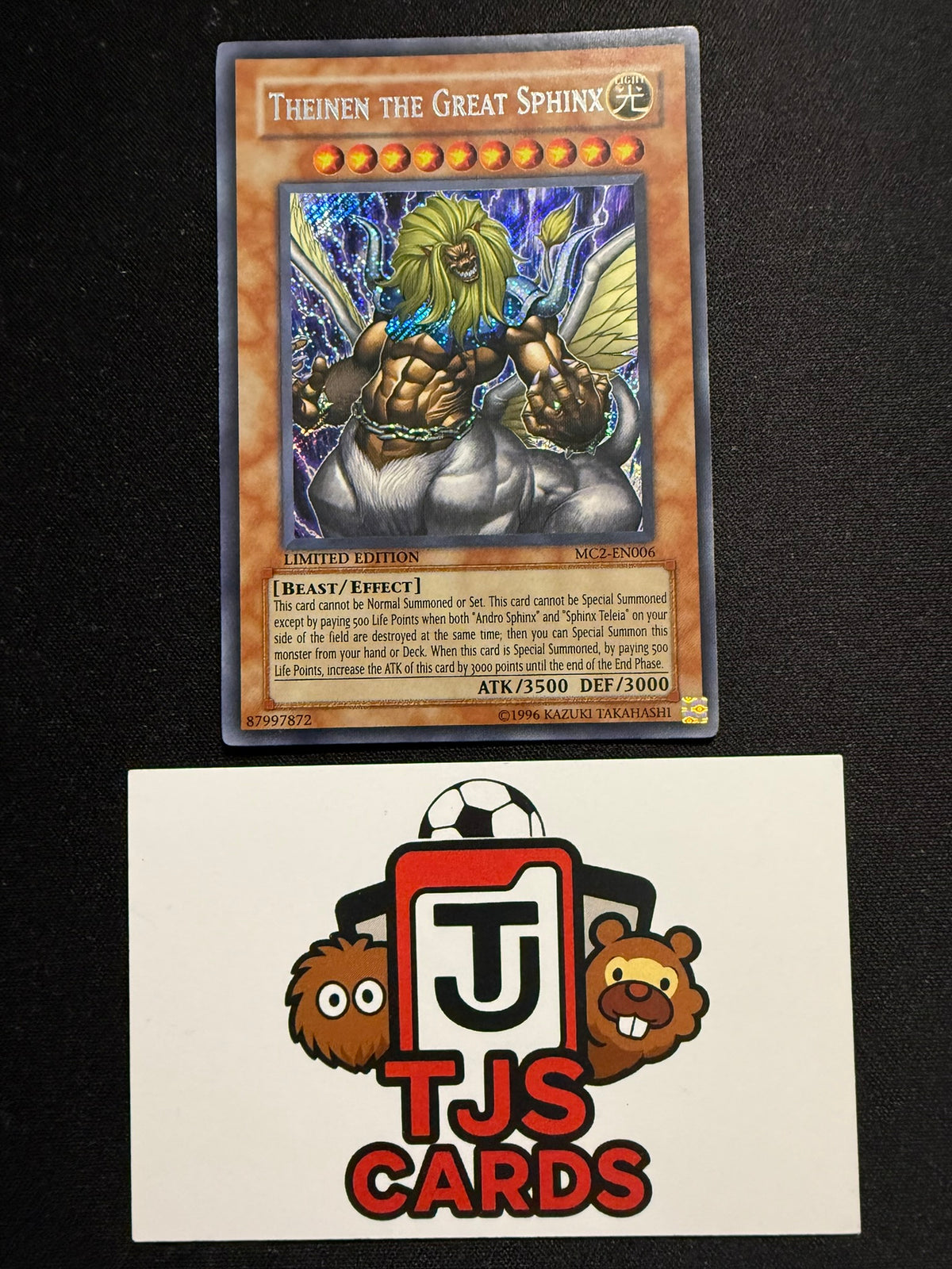 Theinen The Great Sphinx - Secret Rare Limited Edition MC2-EN006 - YuGiOh