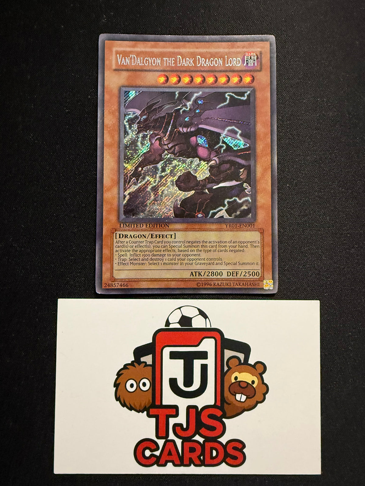Van'Dalgyon The Dark Dragon Lord - Secret Rare Limited Edition YR01-EN001 - LP - YuGiOh