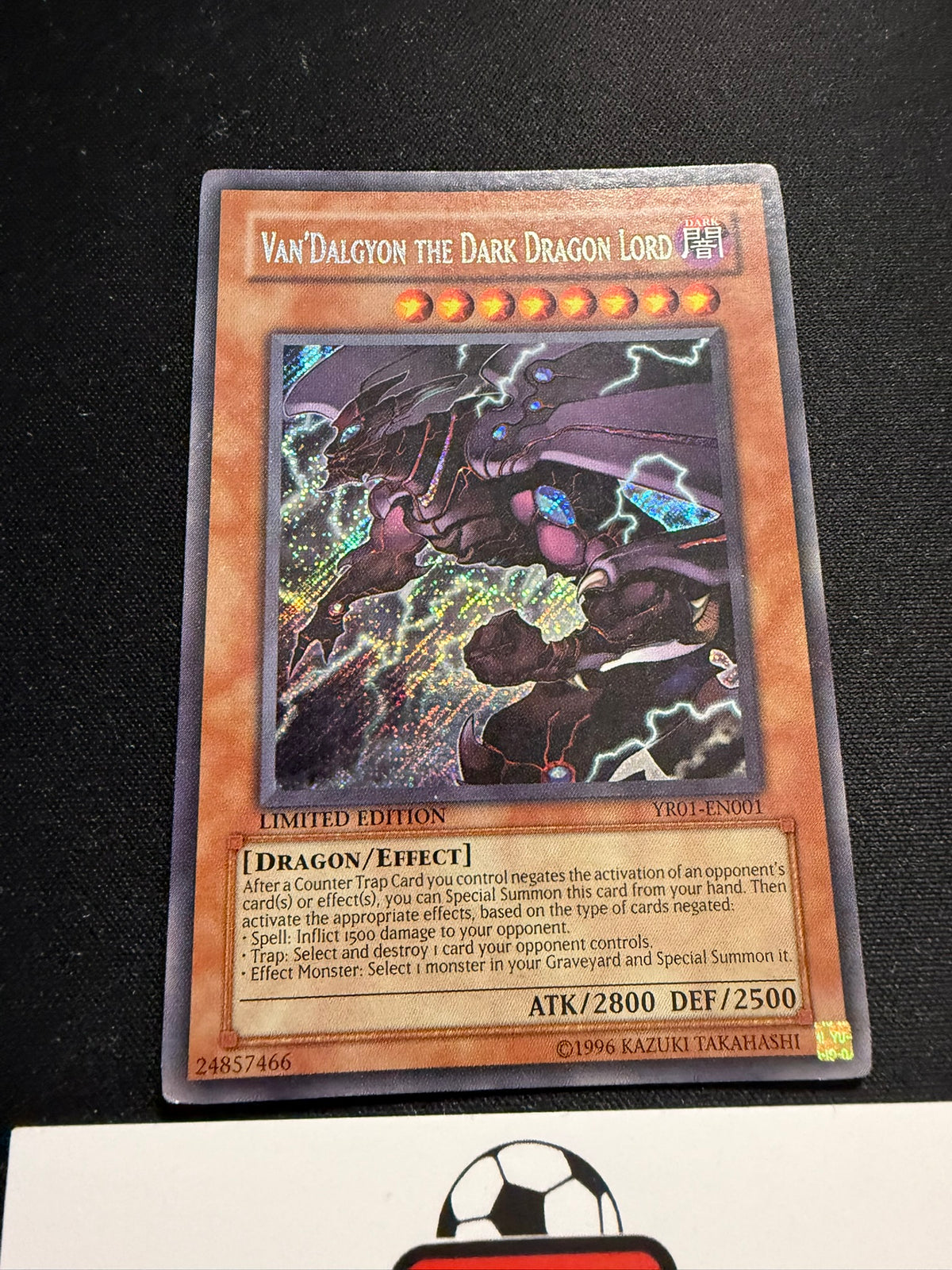 Van'Dalgyon The Dark Dragon Lord - Secret Rare Limited Edition YR01-EN001 - LP - YuGiOh