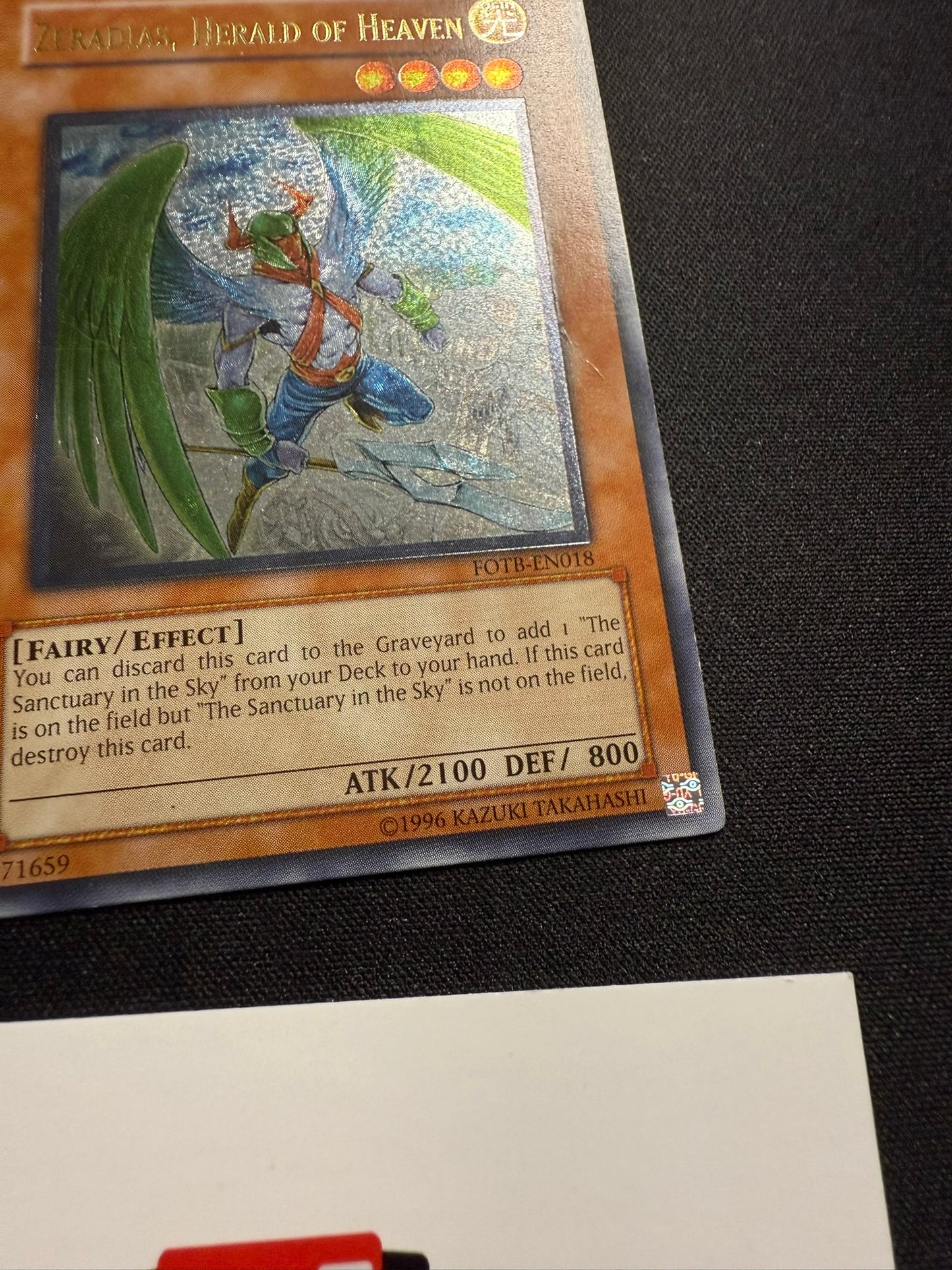 Zeradias, Herald Of Heaven - Ultimate Rare FOTB-EN018 - HP - YuGiOh