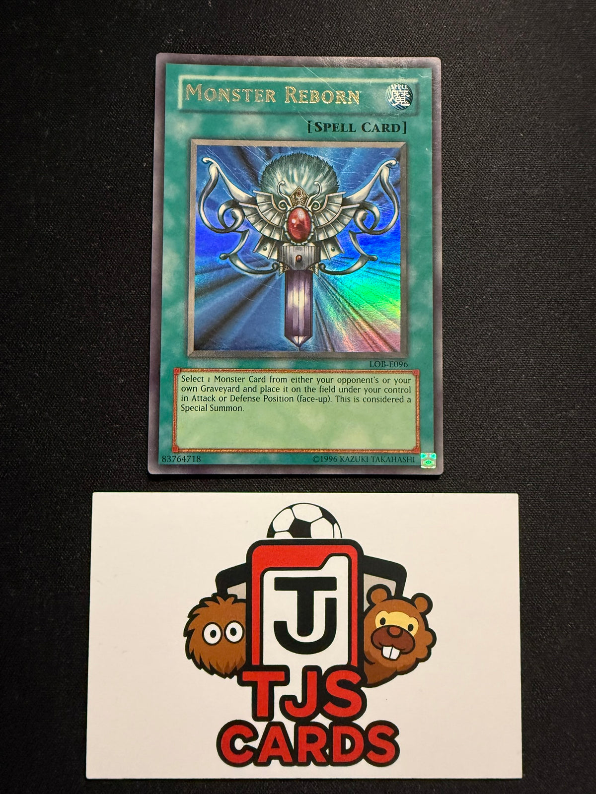 Monster Reborn - Ultra Rare LOB-E096 - MP - YuGiOh
