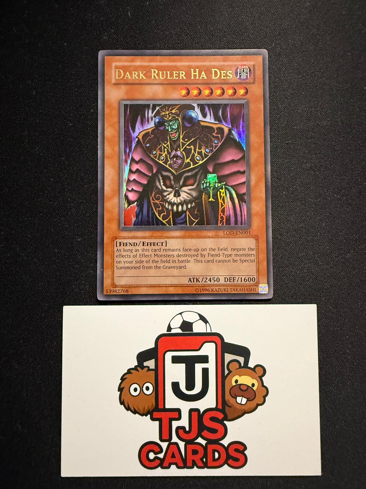 Dark Ruler Ha Des - Ultra Rare LOD-EN001 - MP - YuGiOh
