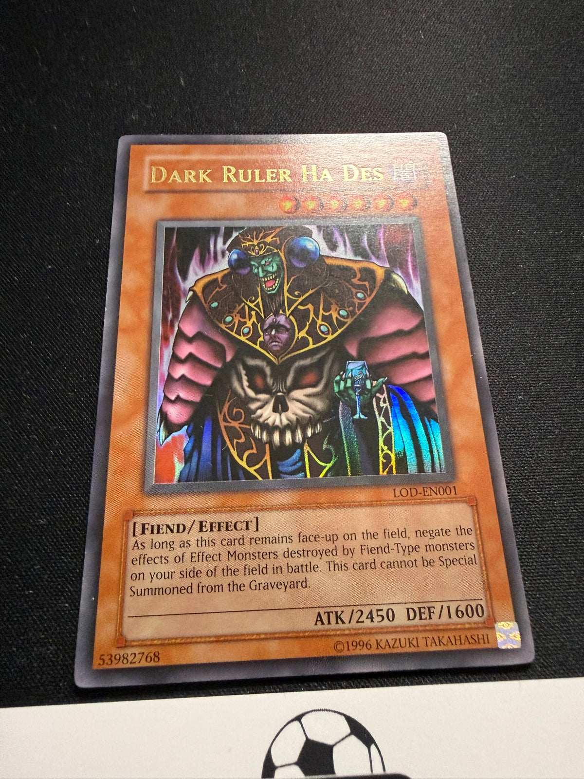 Dark Ruler Ha Des - Ultra Rare LOD-EN001 - MP - YuGiOh