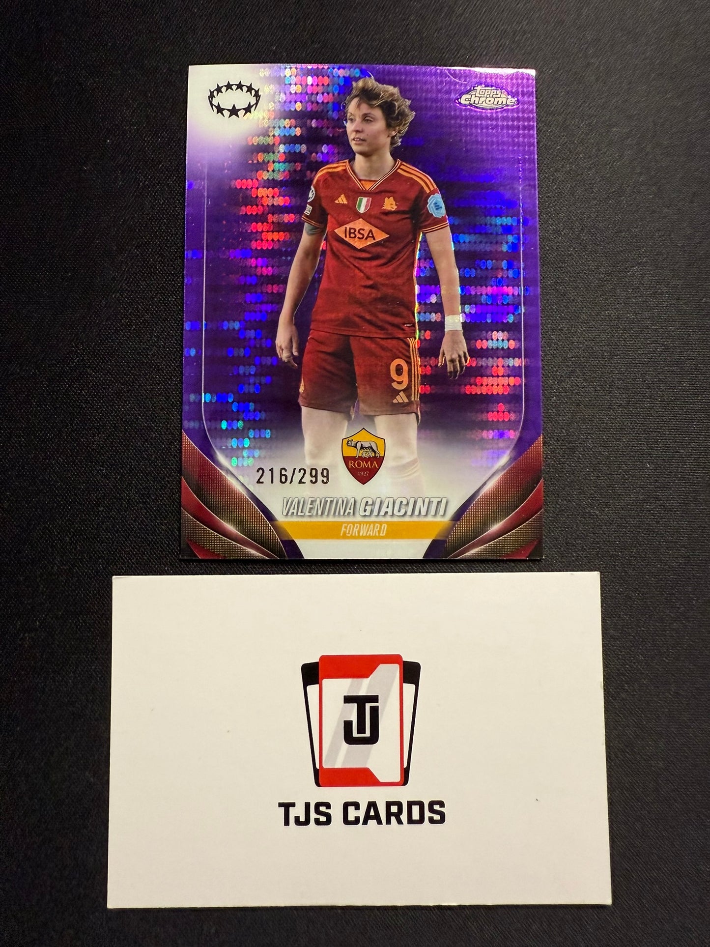 Valentina Giacinti - Purple Pulsar /299 - TOPPS Chrome UWCL 2023/24
