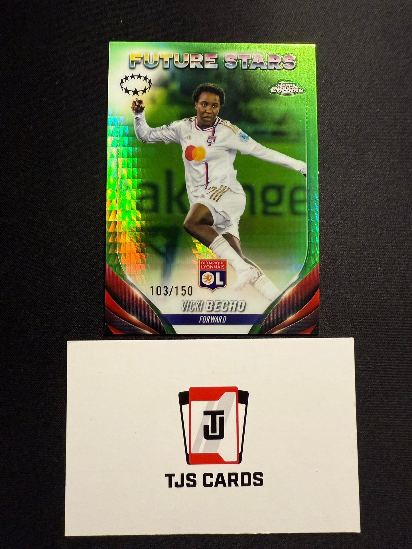 Vicki Becho - Green Pulsar /150 - TOPPS Chrome UWCL 2023/24