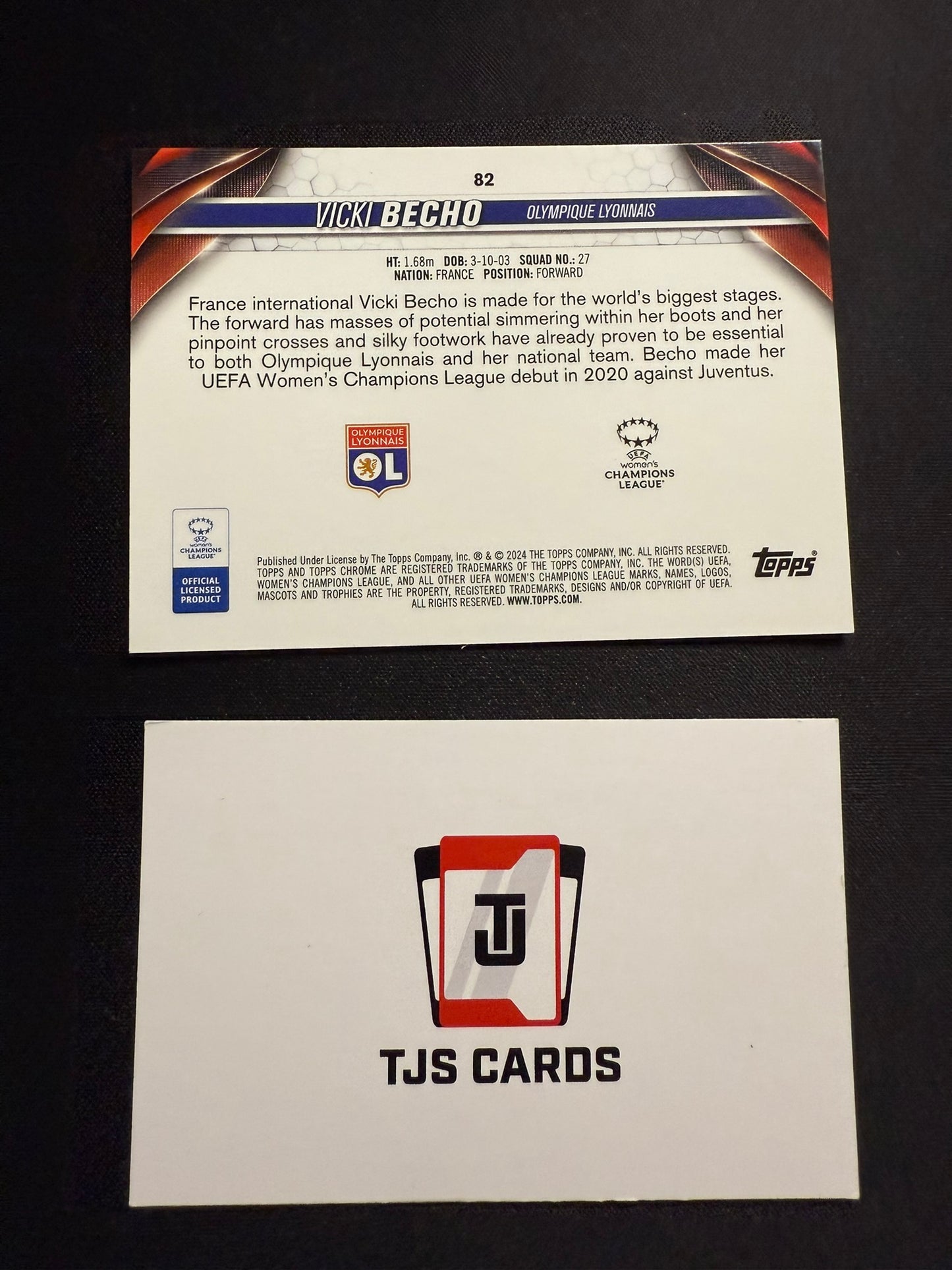 Vicki Becho - Green Pulsar /150 - TOPPS Chrome UWCL 2023/24