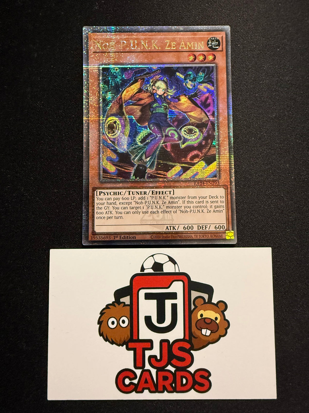 Noh-P.U.N.K. Ze Amin - Quarter Century Secret Rare 1st Edition RA04-EN293  - YuGiOh