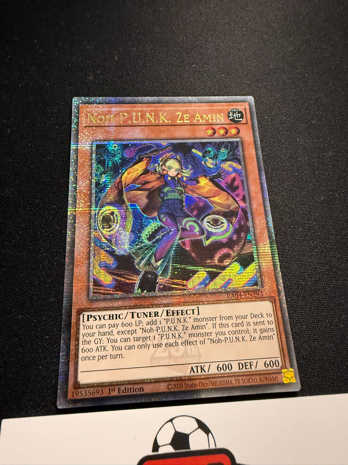 Noh-P.U.N.K. Ze Amin - Quarter Century Secret Rare 1st Edition RA04-EN293  - YuGiOh