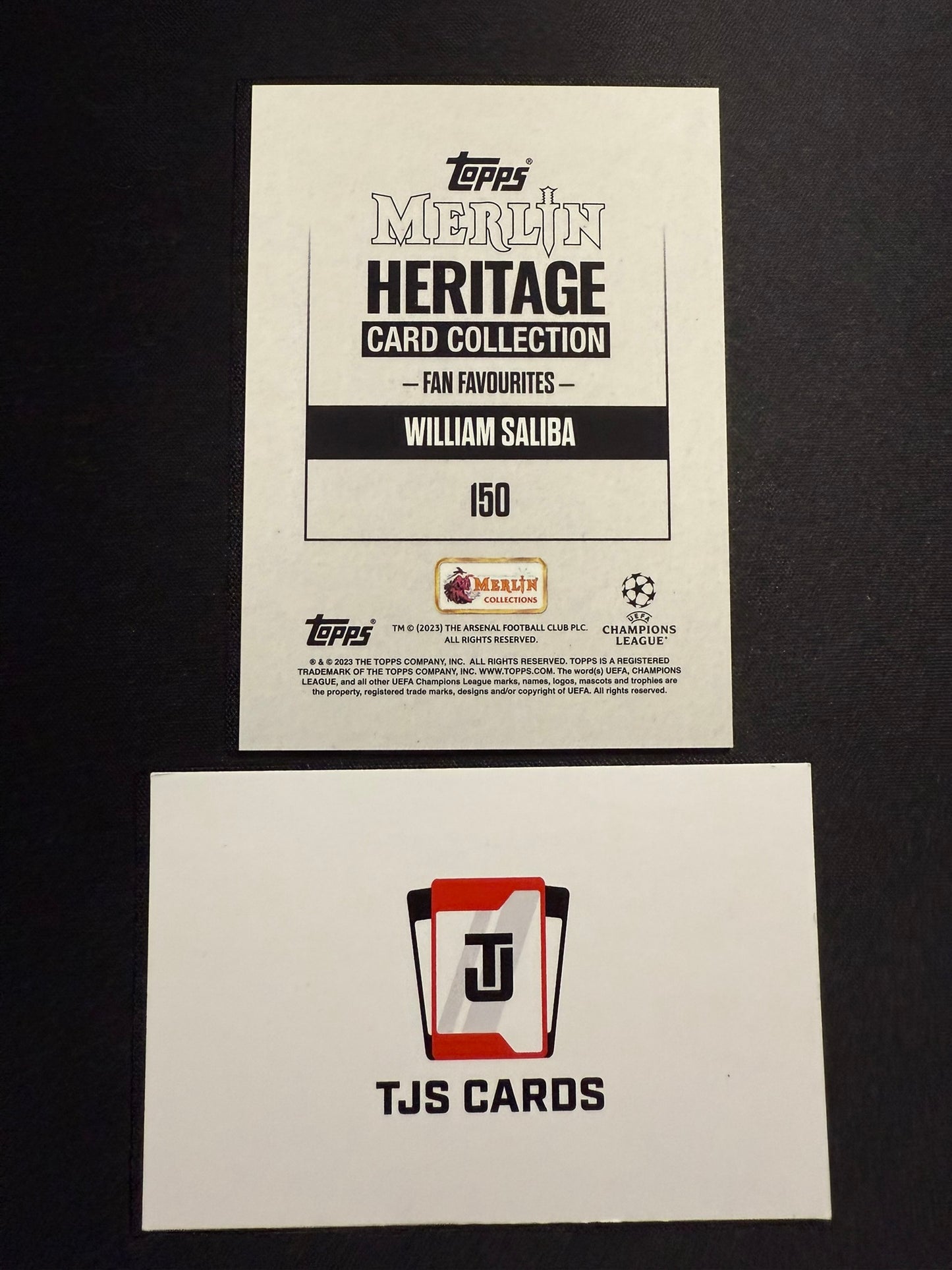 William Saliba - Purple /99 - TOPPS Merlin Heritage 2023/24