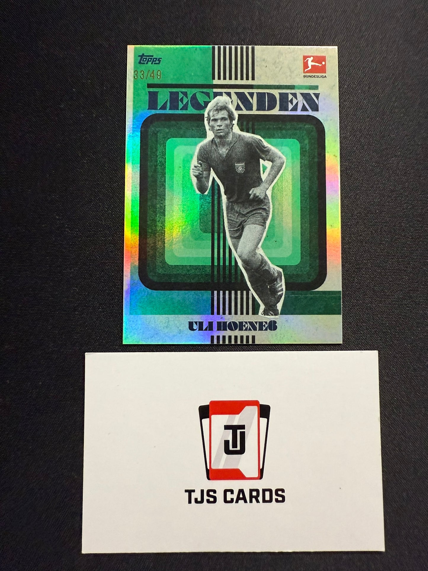 Uli Hoeness - Green /49 - TOPPS Lothar Matthaus Platinum 2023/24