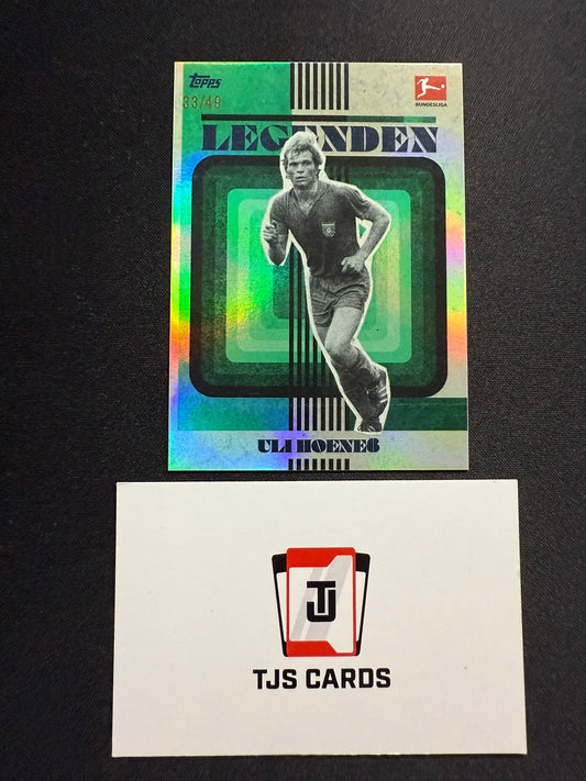 Uli Hoeness - Green /49 - TOPPS Lothar Matthaus Platinum 2023/24