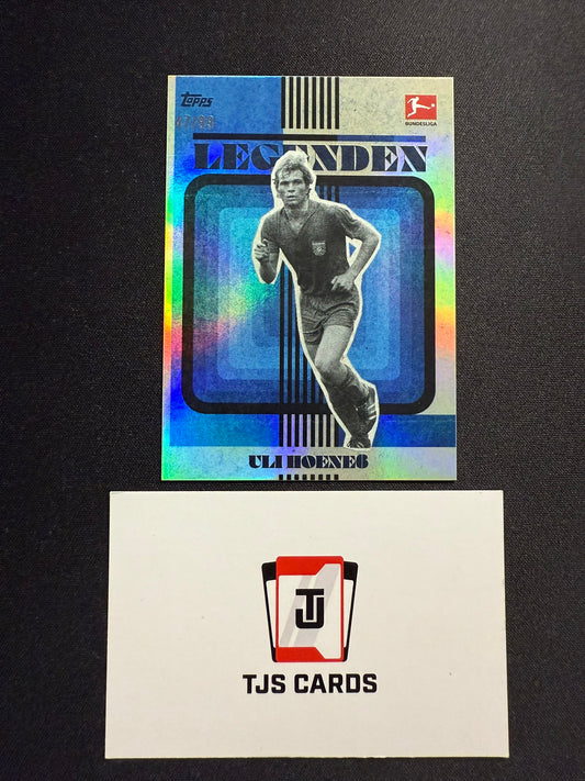 Uli Hoeness - Blue /99 - TOPPS Lothar Matthaus Platinum 2023/24