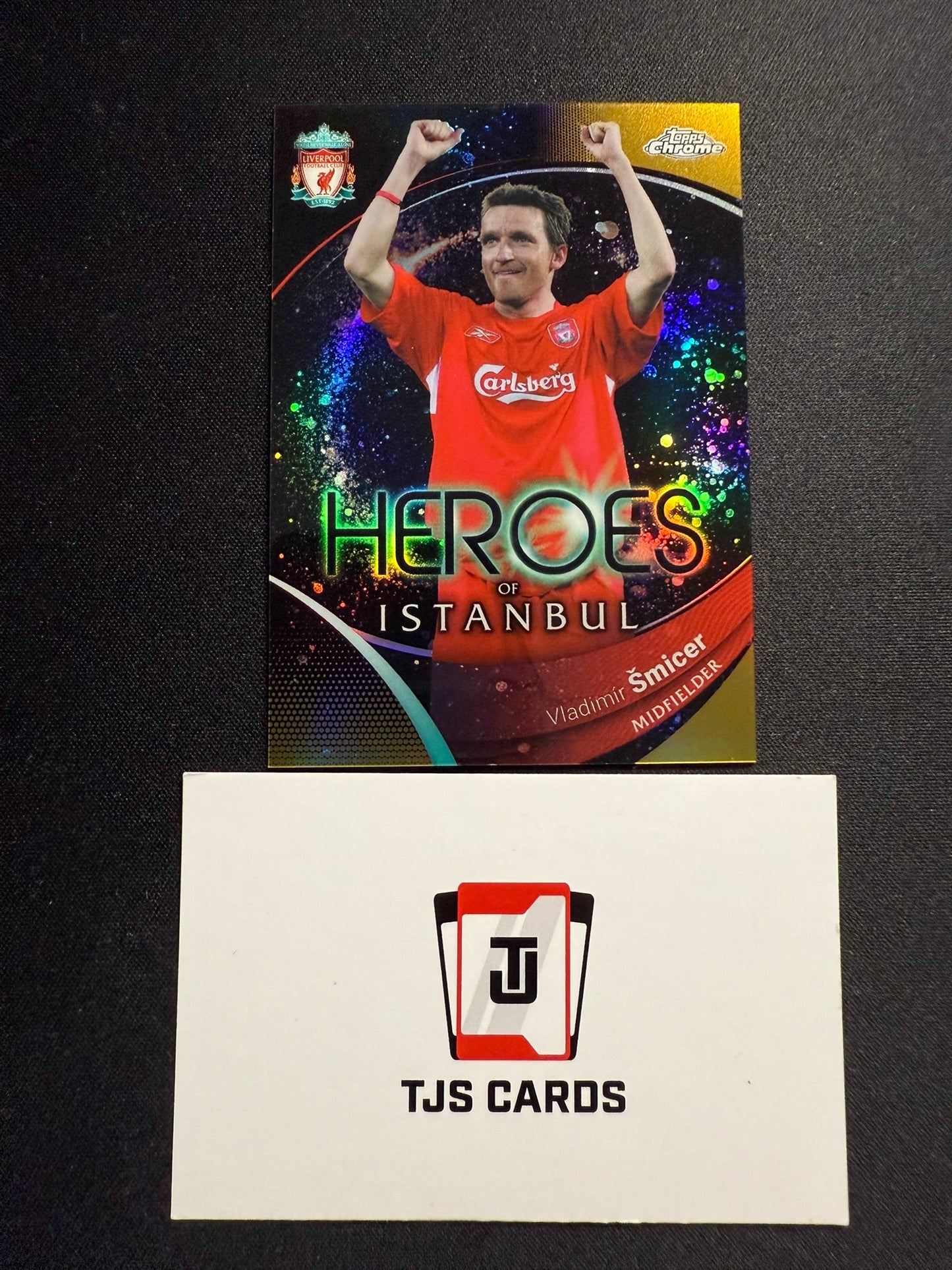 Vladimir Smicer - Gold /50 - TOPPS Liverpool Chrome 2023/24