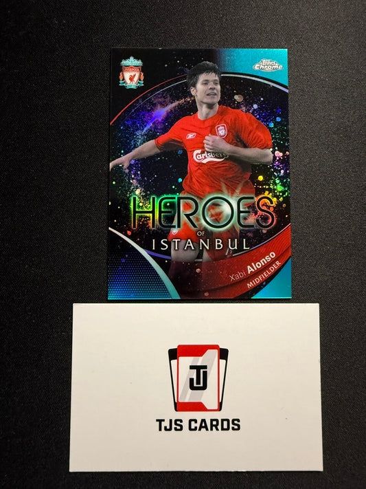 Xabi Alonso - Aqua /99 - TOPPS Liverpool Chrome 2023/24