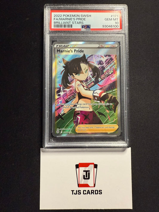 Marnie's Pride - PSA 10 - Brilliant Stars 171/172 - Pokemon