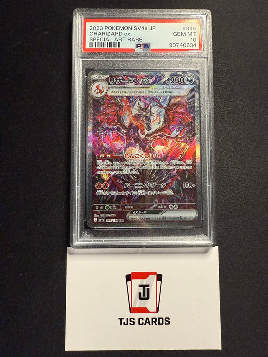 Charizard ex - PSA 10 - sv4a Shiny Treasure ex 349/190 - Pokemon